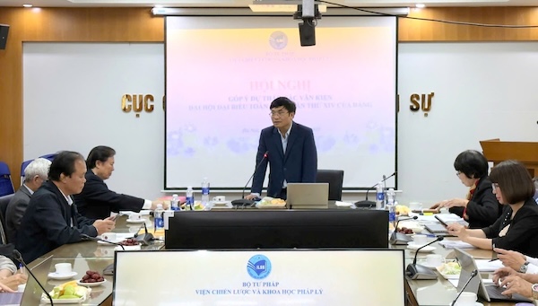 Viện Chiến lược và Khoa học pháp lý tổ chức sinh hoạt khoa học góp ý Dự thảo các Văn kiện trình Đại hội XIV của Đảng